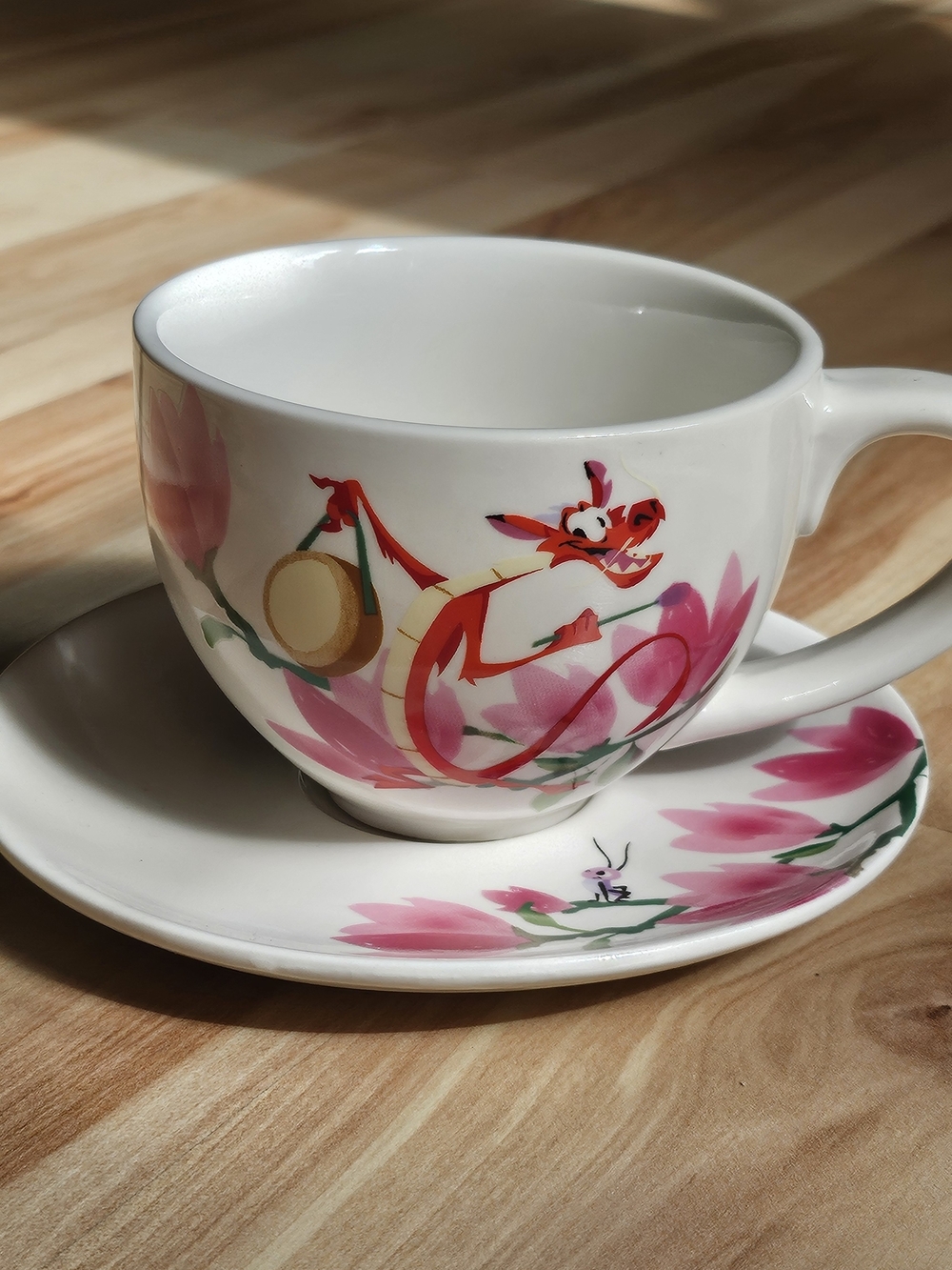 Mulan Mushu Tea Cup & Saucer